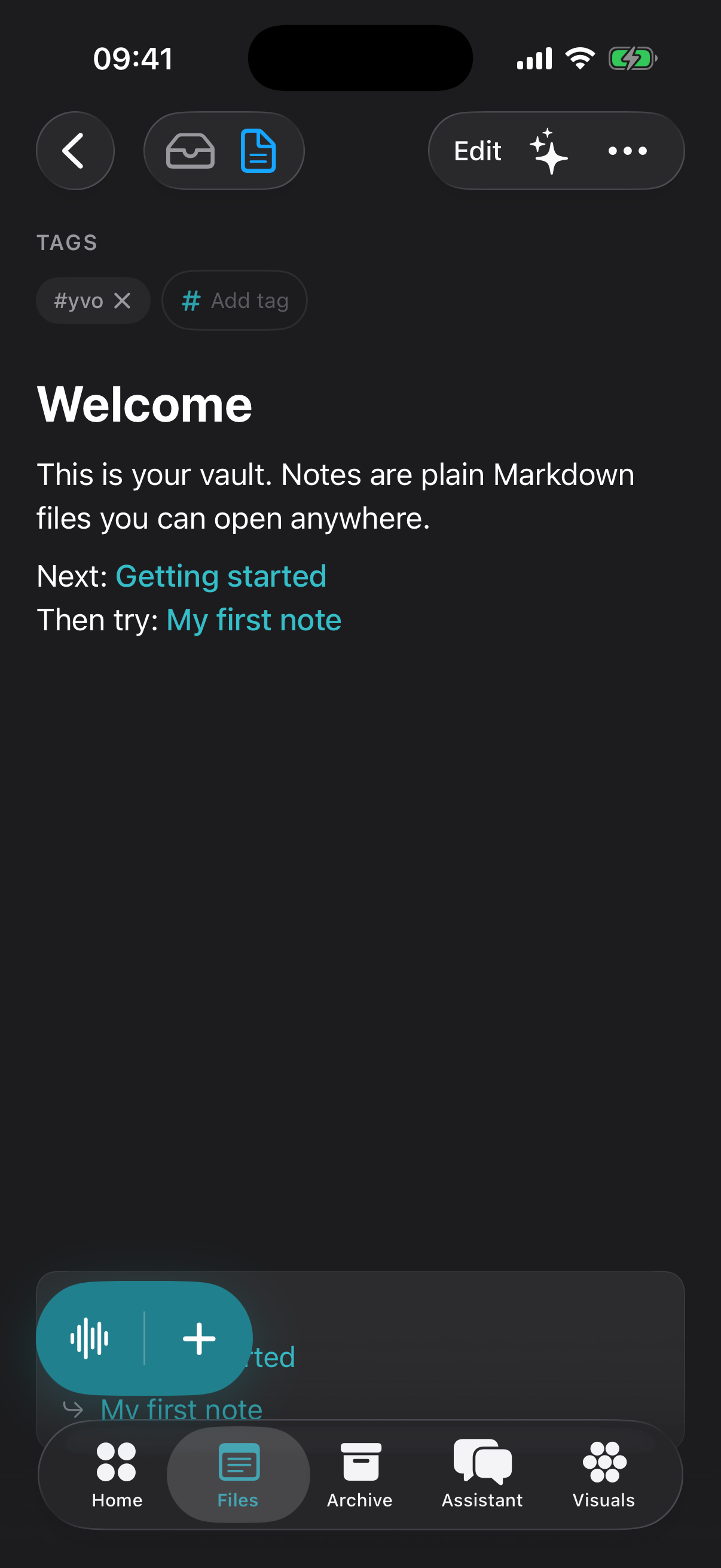 Markdown note